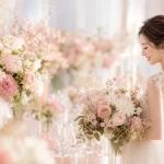 上品で華やかなcute flowerプロフィールムービーをイメージしたアイキャッチ